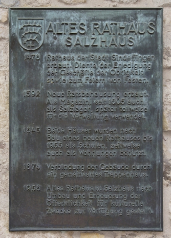 Tafel Altes Rathaus