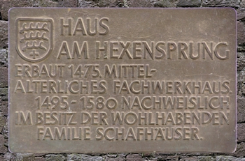 Tafel Haus am Hexensprung