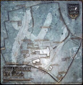 Grundriß-Tafel Stiftsbezirk